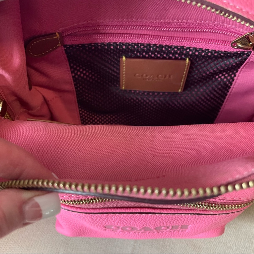 Coach Pink Leatherware Backpack with Ipsy Cosmetic Bag - Picture 9 of 16